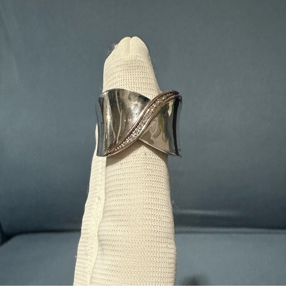 925& 14k wide band ring brand EFFY - Picture 7 of 7